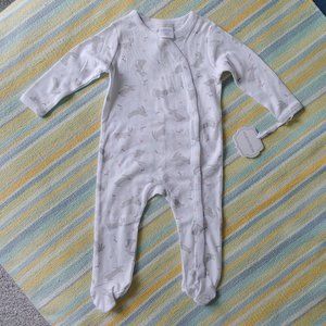 ⭐ 🆕 NEW Nordstrom Baby Bunny Rabbit Footie 6m